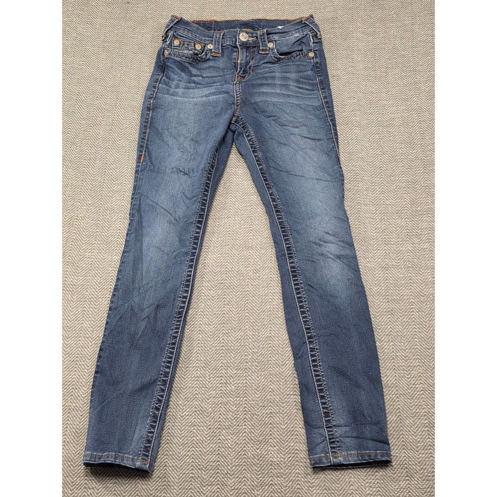 True Religion Womens High Waisted Skinny‎ Jeans Blue Medium Wash Size 26 Mexico